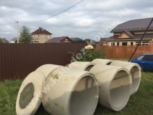 кольца для колодца разгрузка