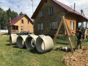 кольца выгрузка септик на даче 2019