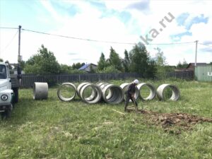 колодезные кольца на участке