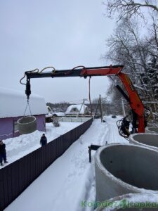 Бурение колодцев в Щелково - 18 колец за два часа​