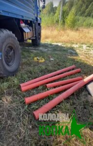 Трубы ПВХ для трубопровода канализации от септика из колец